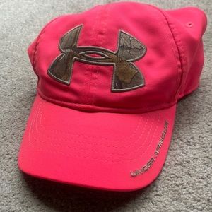 Under Armour hot pink& camo snapback cap